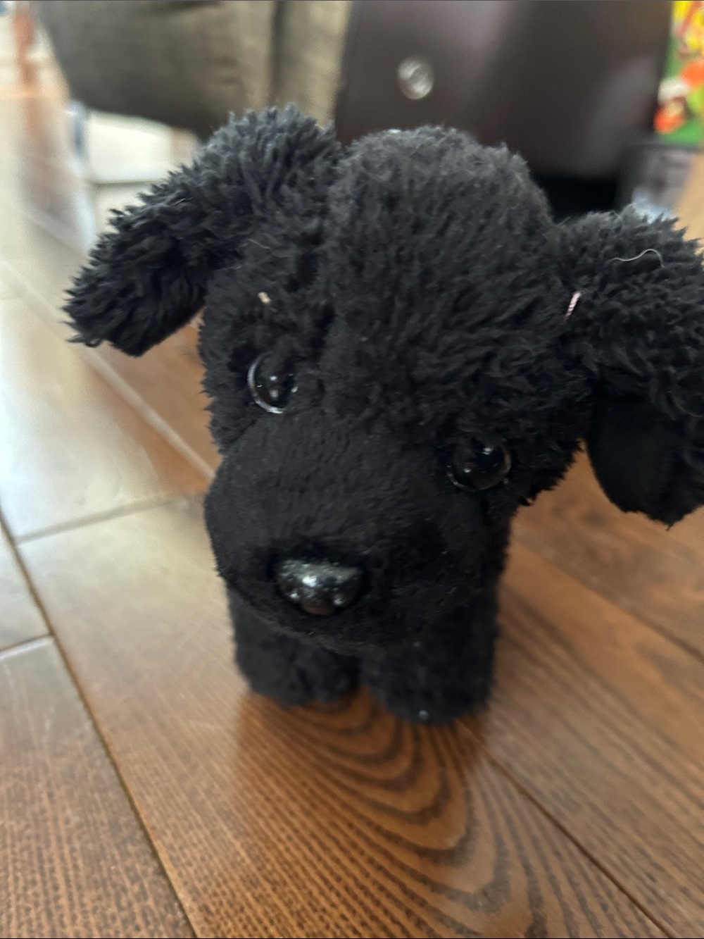 🔥 5/$25 - Black Plush Dog Toy - Soft Small Pet Toy